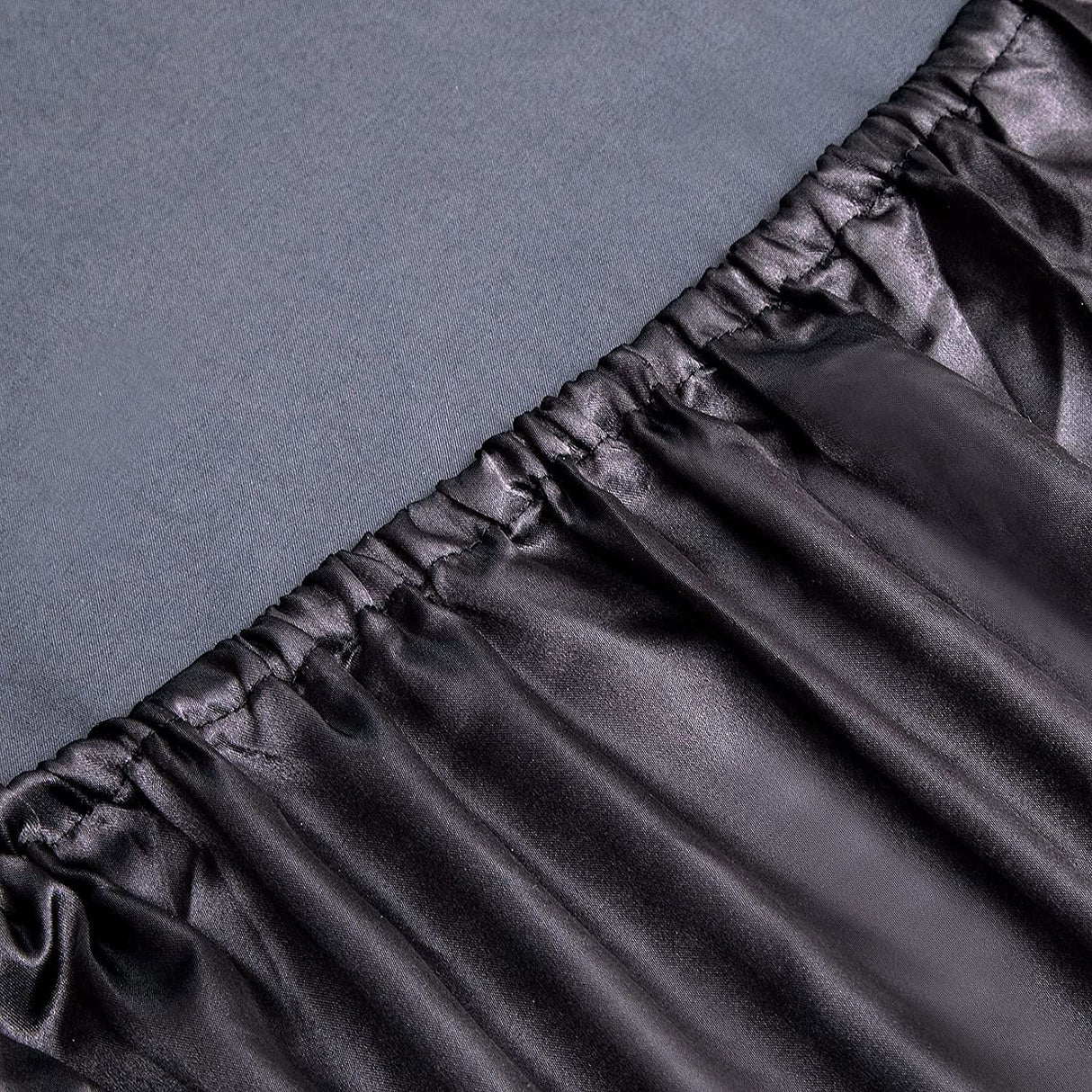 Art Silk Satin Sheet Set Hotel 4 Pieces Fitted/Flat Sheet Bedding Set-Luxury Soft Silky Sheets for Hair and Skin, Similar to Silk Bed Sheets Set 4 Pieces(Double,Black)