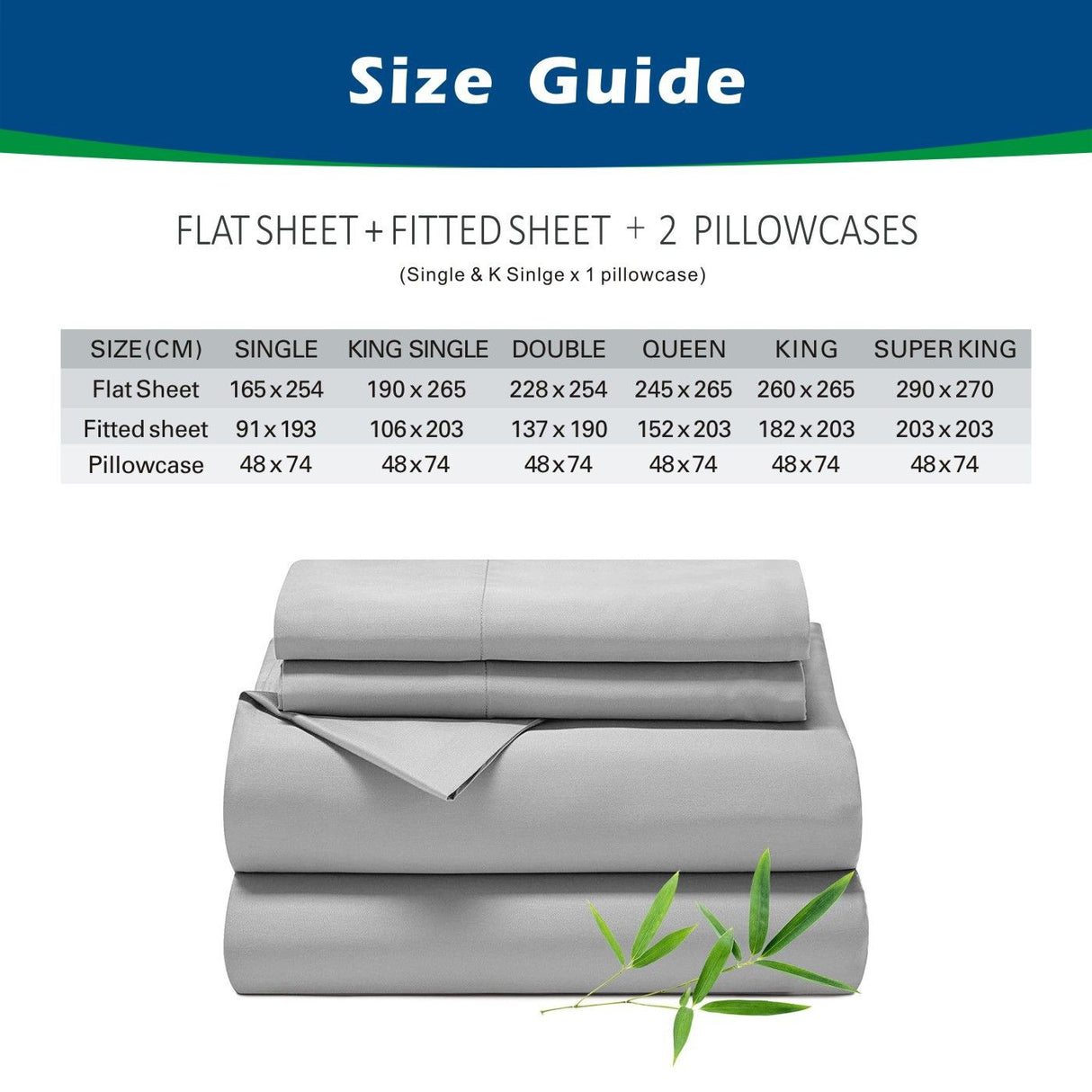 4 Piece Hotel Bamboo Cooling Sheet Set -Ultra Soft 2000TC Breathable Bed Sheets Set with 37 Centimetre Deep Pocket-Cooling Sheets for Hot Sleepers(Silver-gray,Double)