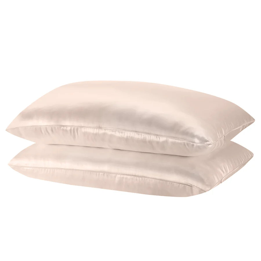 Royal Comfort Pure Silk Pillow Case 100% Mulberry Silk Hypoallergenic Pillowcase - Champagne Pink