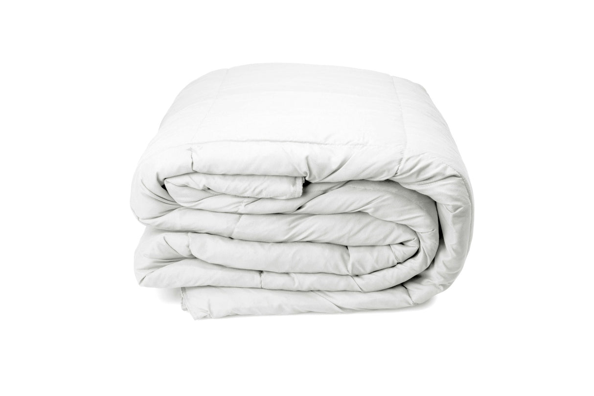 Royal Comfort 350GSM Luxury Soft Bamboo All-Seasons Quilt Duvet - Double - White