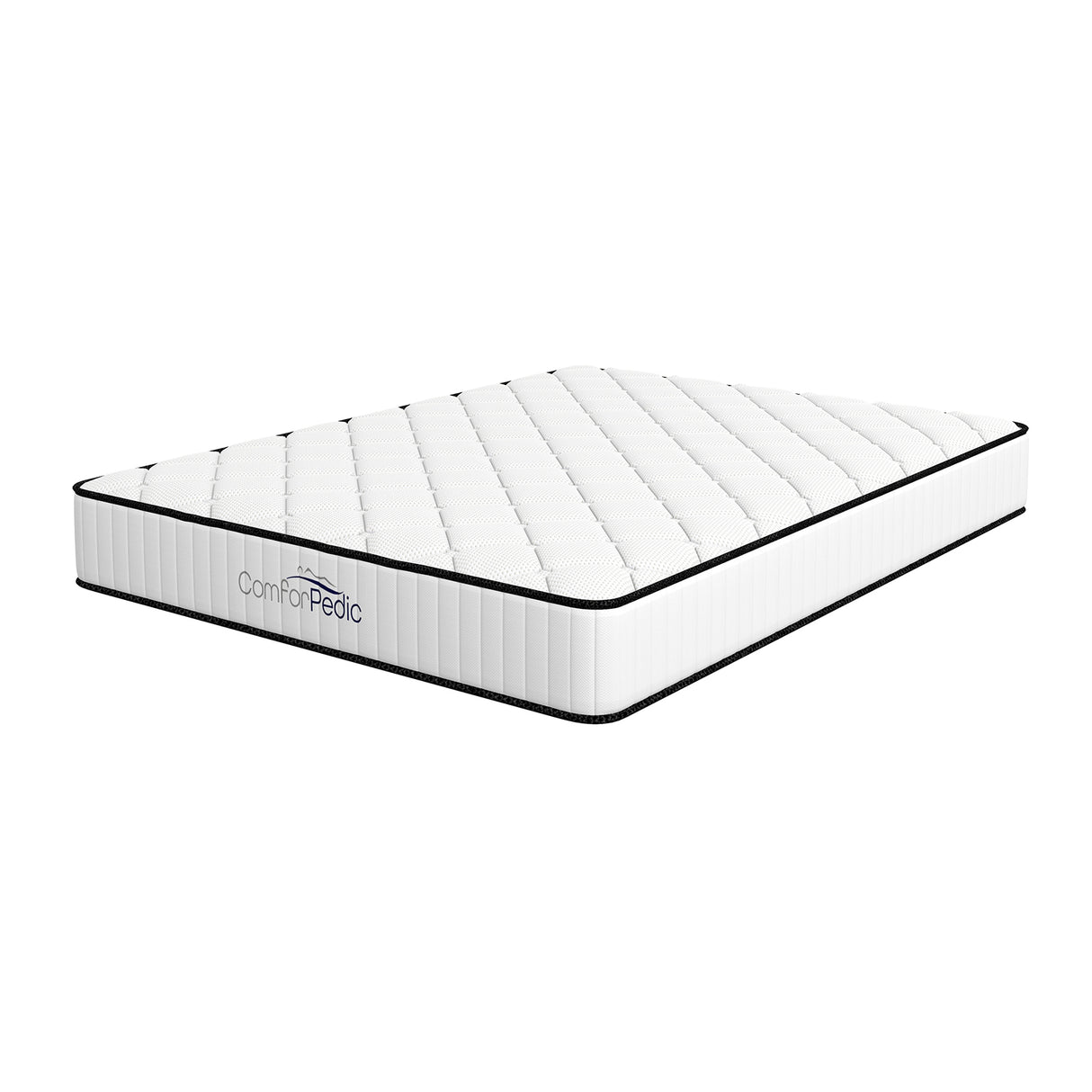 Comforpedic Mattress 5 Zone Medium Support Foam Bonnell Spring 21CM - Single - White Black