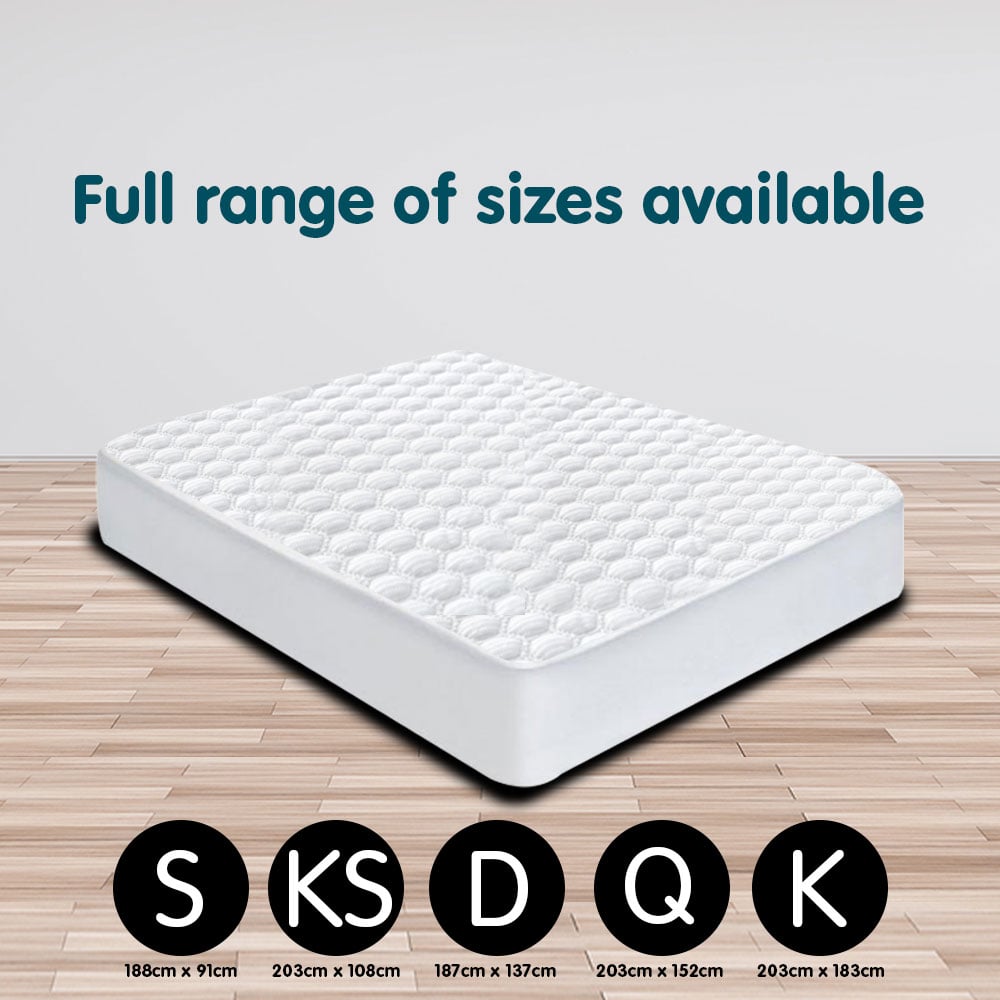 Laura Hill Luxury Cool Max Comfortable Fully Fitted Bed Mattress Protector King Single
