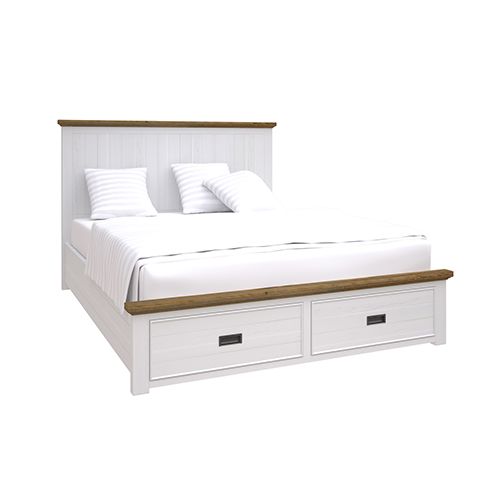 Storage Bedroom Suite Drawers Miami White Colour with Tallboy in Queen