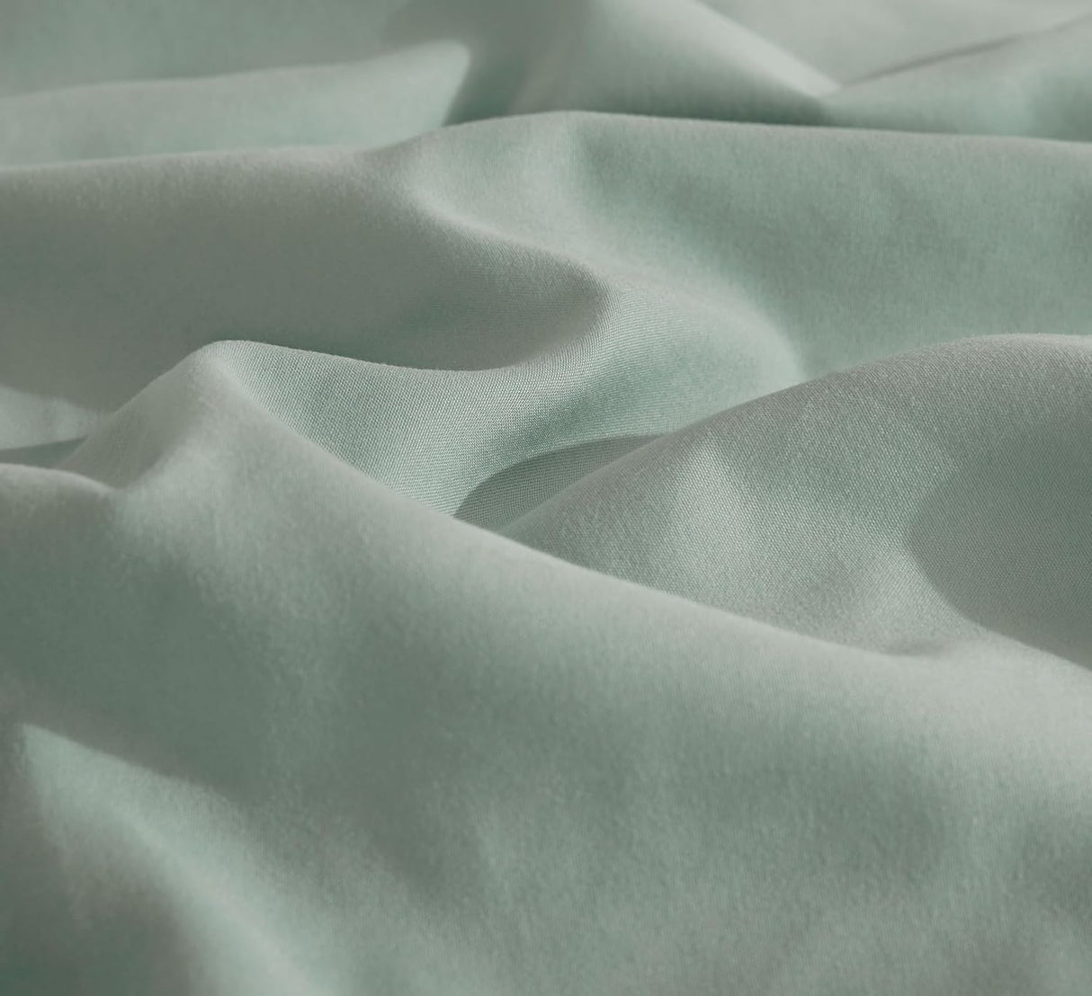 Vintage Washed Microfibre Sheet Set (Sage, Single)