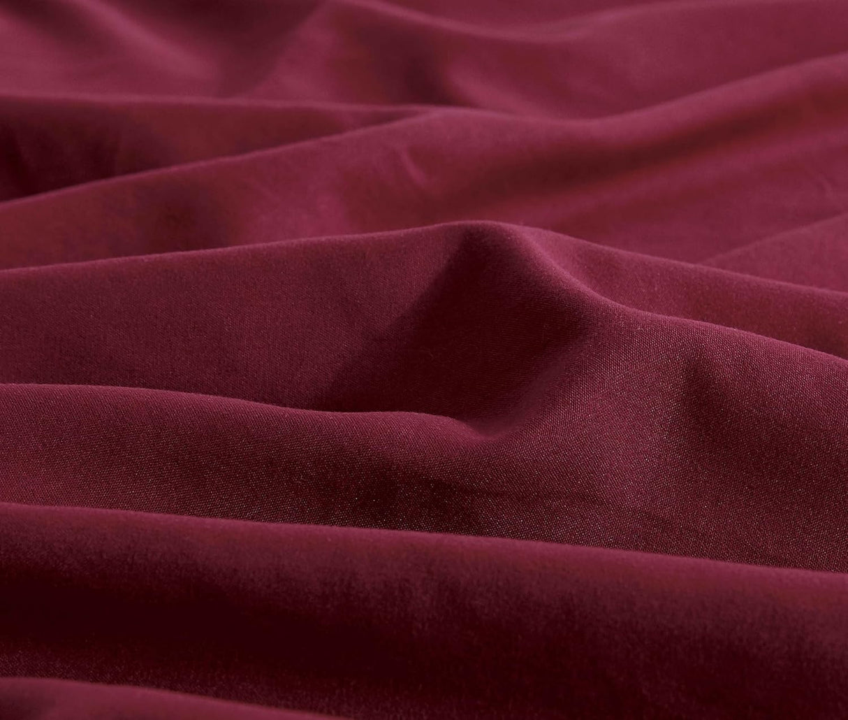 Vintage Washed Microfibre Sheet Set (Burgundy, Queen)