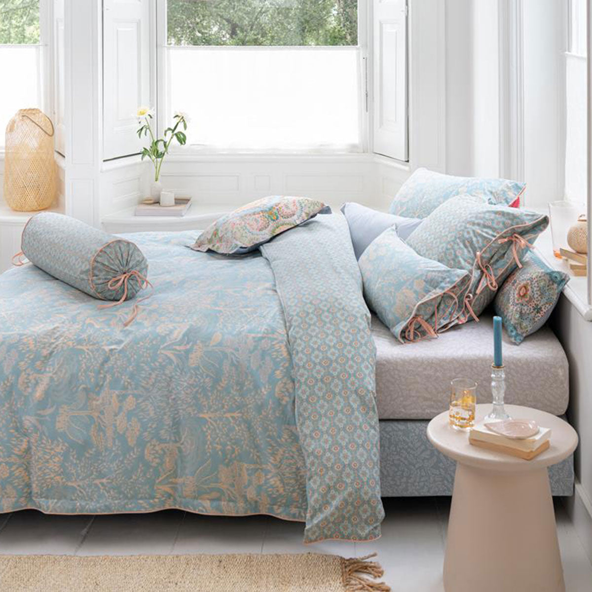 PIP Studio Origami Tree Light Blue Quilt Cover Set Queen