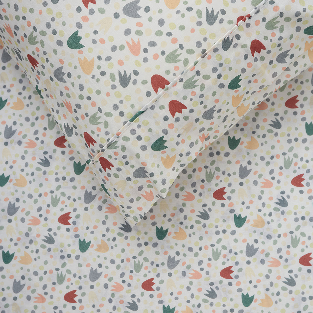 Happy Kids Dino Mania Green Cotton Sheet Set Double