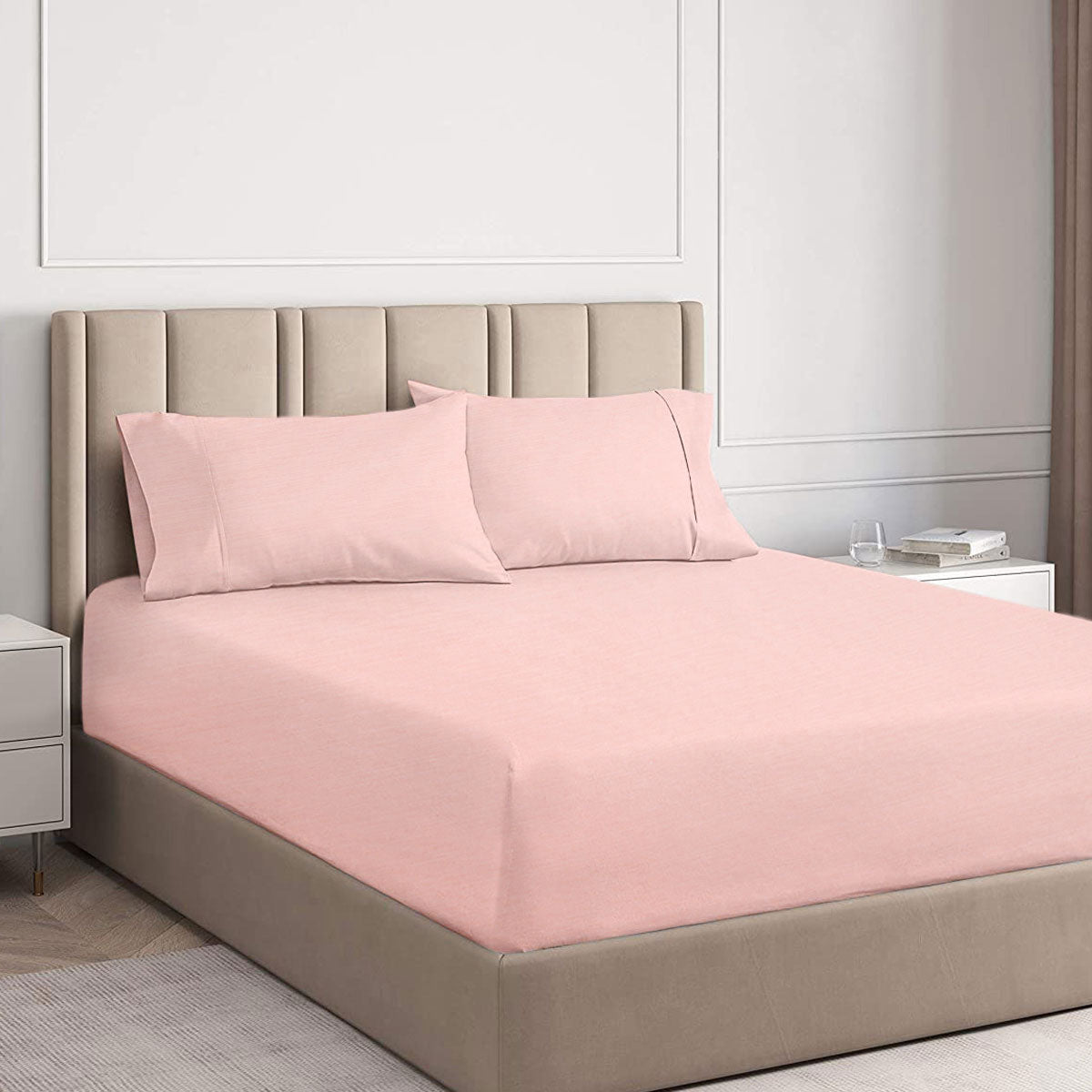 Ramesses Tea Rose 2000TC Cooling Bamboo Combo Set Single