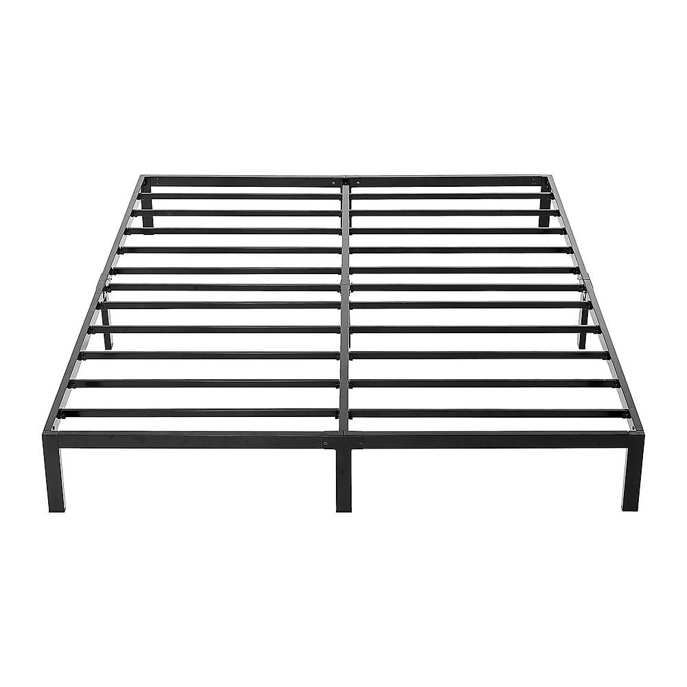 Metal Bed Frame – Heavy-Duty Steel Base for King Mattress