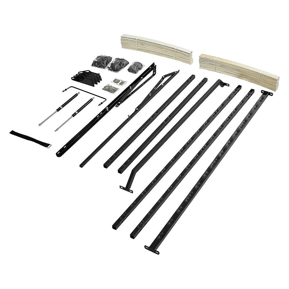 Gas Lift Bed Mechanism – Queen Bed Frame with Wooden Slats