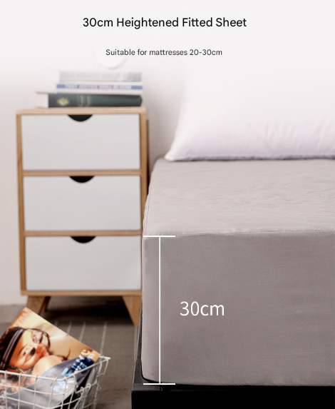 Purple Queen Size Waterproof Fitted Mattress Protector - Soft & Breathable Bed Cover, Hypoallergenic, Deep Pocket (152x190x30cm)