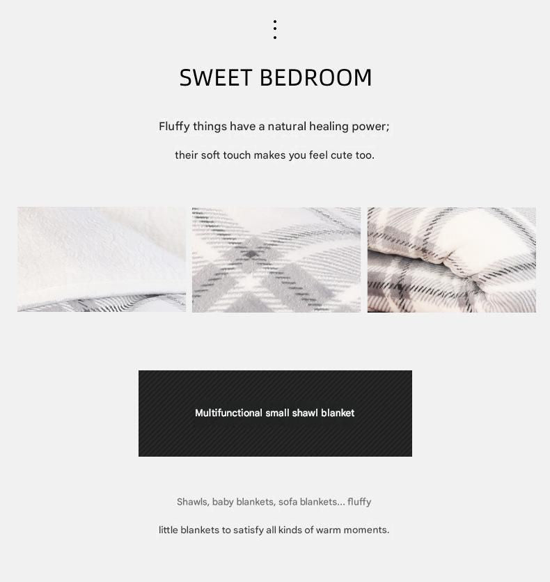 Colorful 80*130cm Japanese-Style shawl blanket Ultra-Soft Blanket - Thick Polyester Throw for Sofa, Bed, Office, Cozy Nap Blanket for Winter & All Seasons