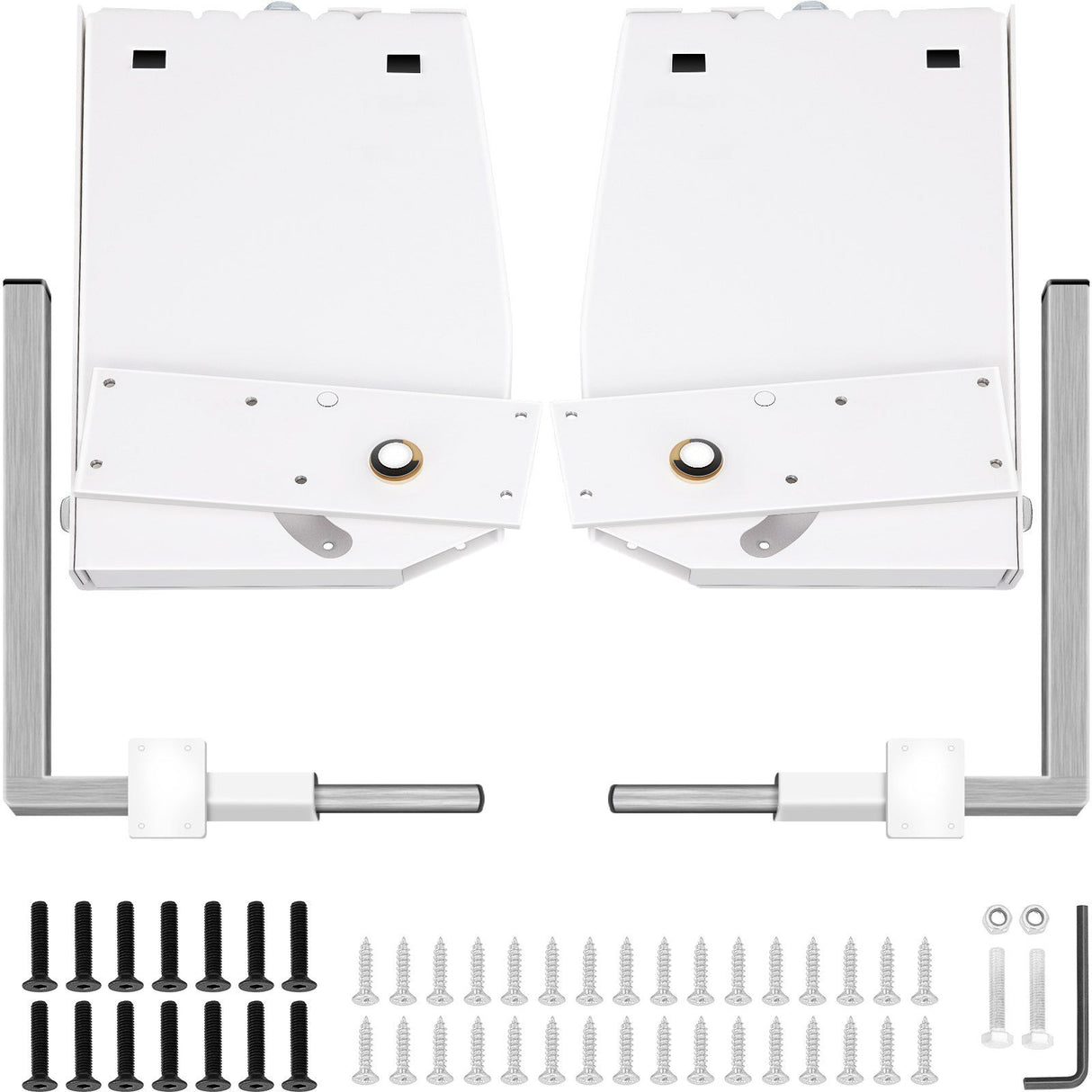 Murphy Mounting Wall Springs Mechanism, Heavy Duty Support Hardware DIY Kit, Bed Springs Mechanism Ideal for King Queen Bed (Vertical), White
