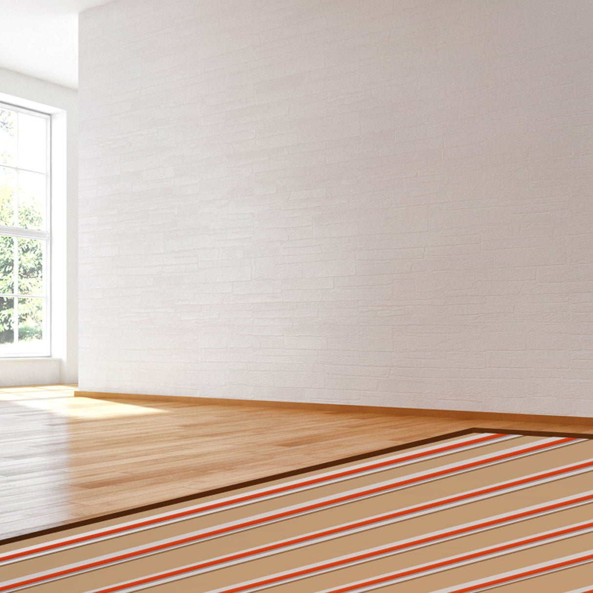 PEX Heat Transfer Plates 1.2m, Radiant Heat Plates for 19mm PEX Pipe, Durable Aluminum & Easy Trimming and Install Underfloor Heat Tubing Plates, Perfect for Wooden Floors (100pcs)