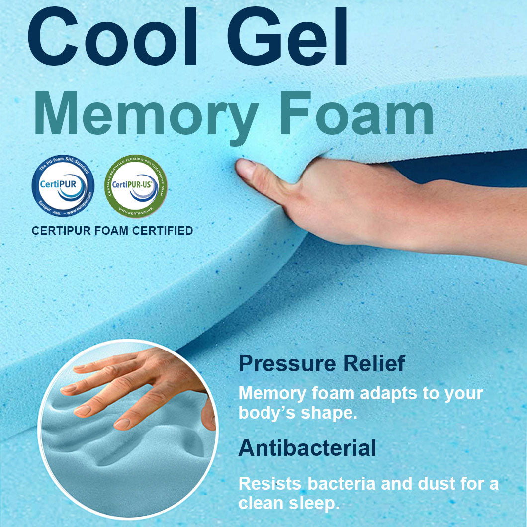 Audreamy Vienna Mattress – 34cm Euro Top Super Cool Gel Foam Bamboo Fiber Fabric 7-Zone Pocket Spring Medium Firm