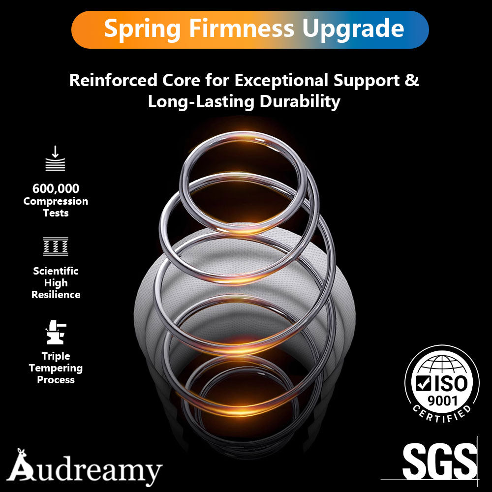 Audreamy Corsica Mattress – 26 cm Euro Top Bamboo Charcoal Fabric 7-Zone Pocket Spring Orthopedic Support for Back & Spine Health Extra-Firm-Pre-Order Now – Ships by 05/12/2025 at the latest!