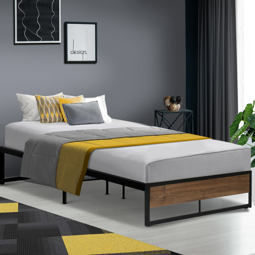 Artiss Bed Frame Metal Bed Frame Bed Base OSLO - King Single