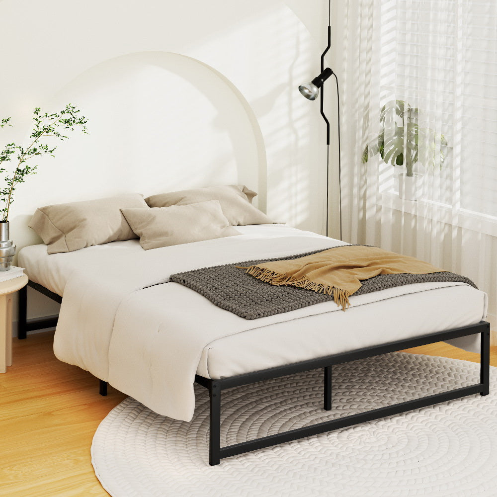 Artiss Bed Frame Double Size Metal Bed Frame TINO