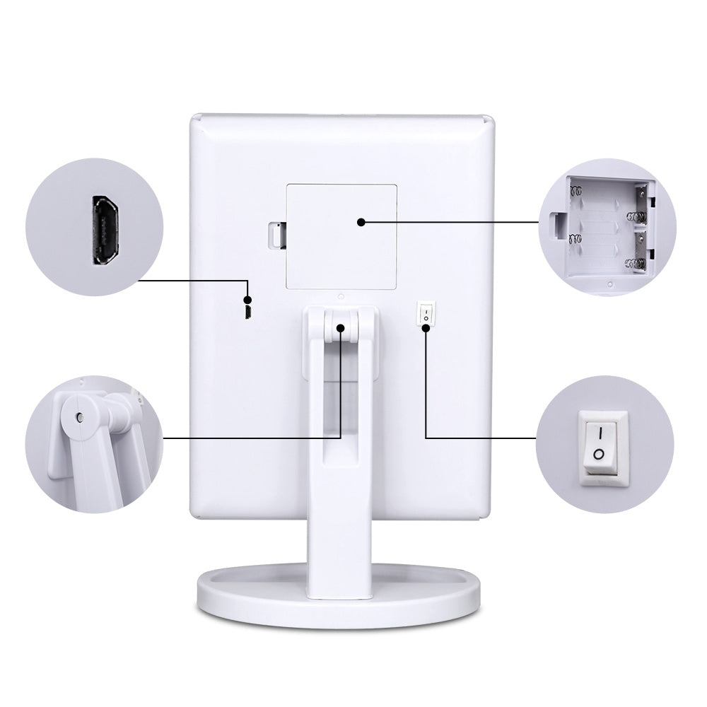 Embellir LED Tri-Fold Make Up Mirror