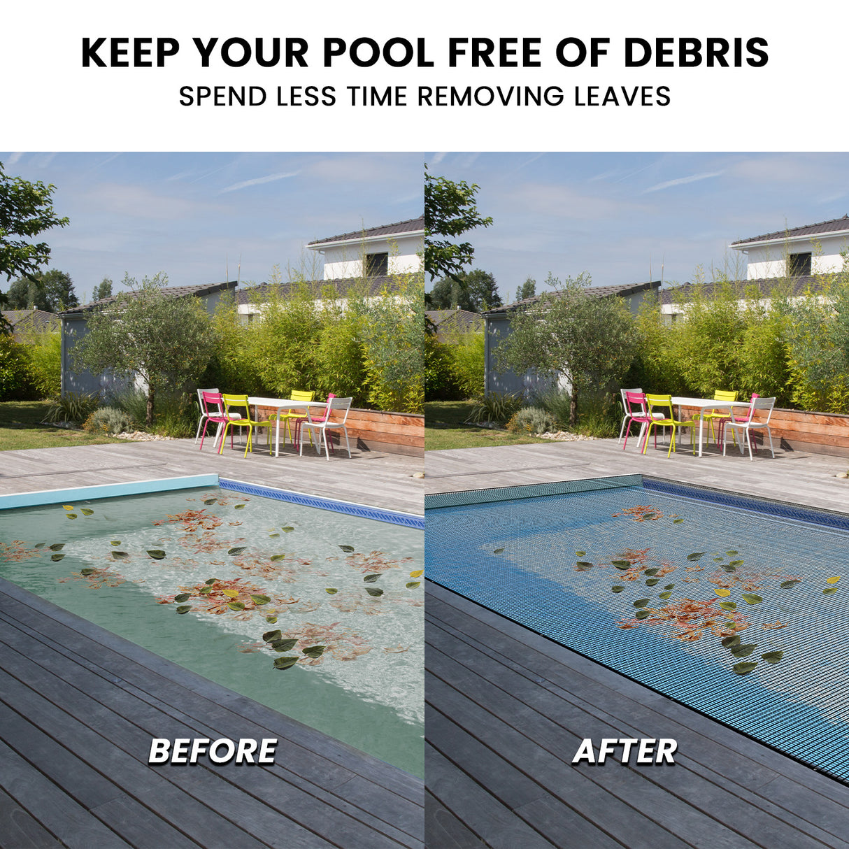 HydroActive UV-Resistant Swimming Pool Leaf Net Cover 4 x 7m