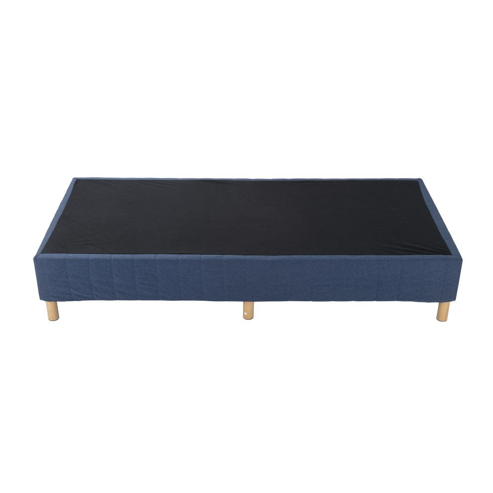 Metal Bed Frame Mattress Foundation Blue Single