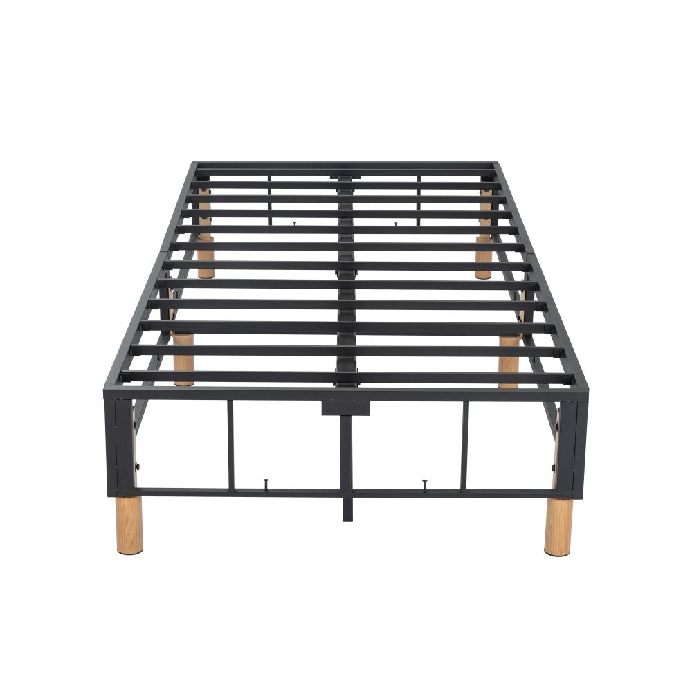 Metal Bedframe Mattress Foundation (Dark Grey) King