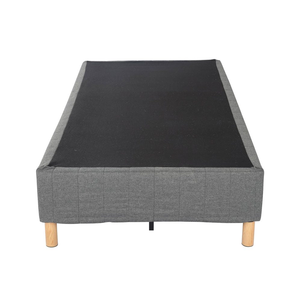 Metal Bedframe Mattress Foundation (Dark Grey) Single