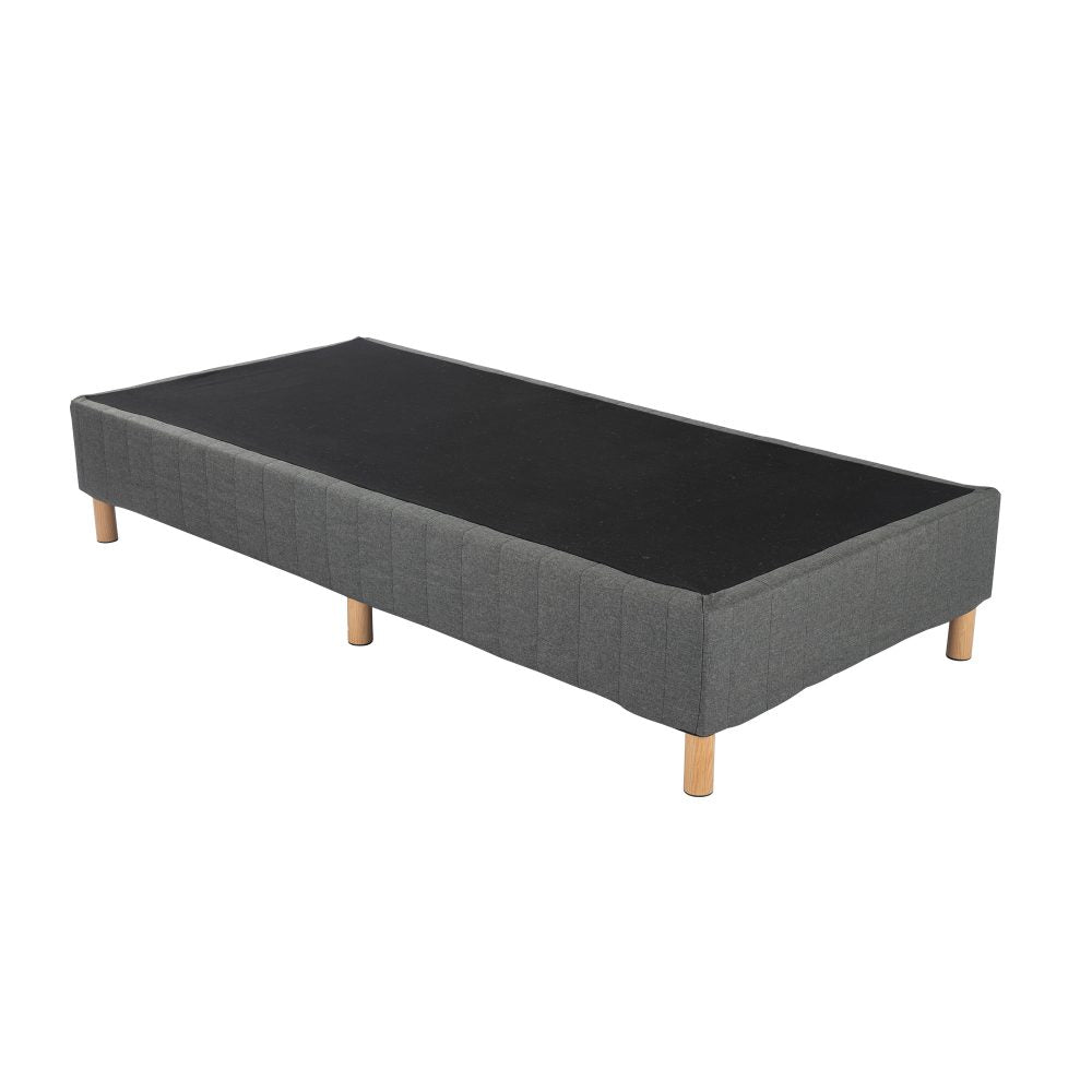 Metal Bedframe Mattress Foundation (Dark Grey) Single