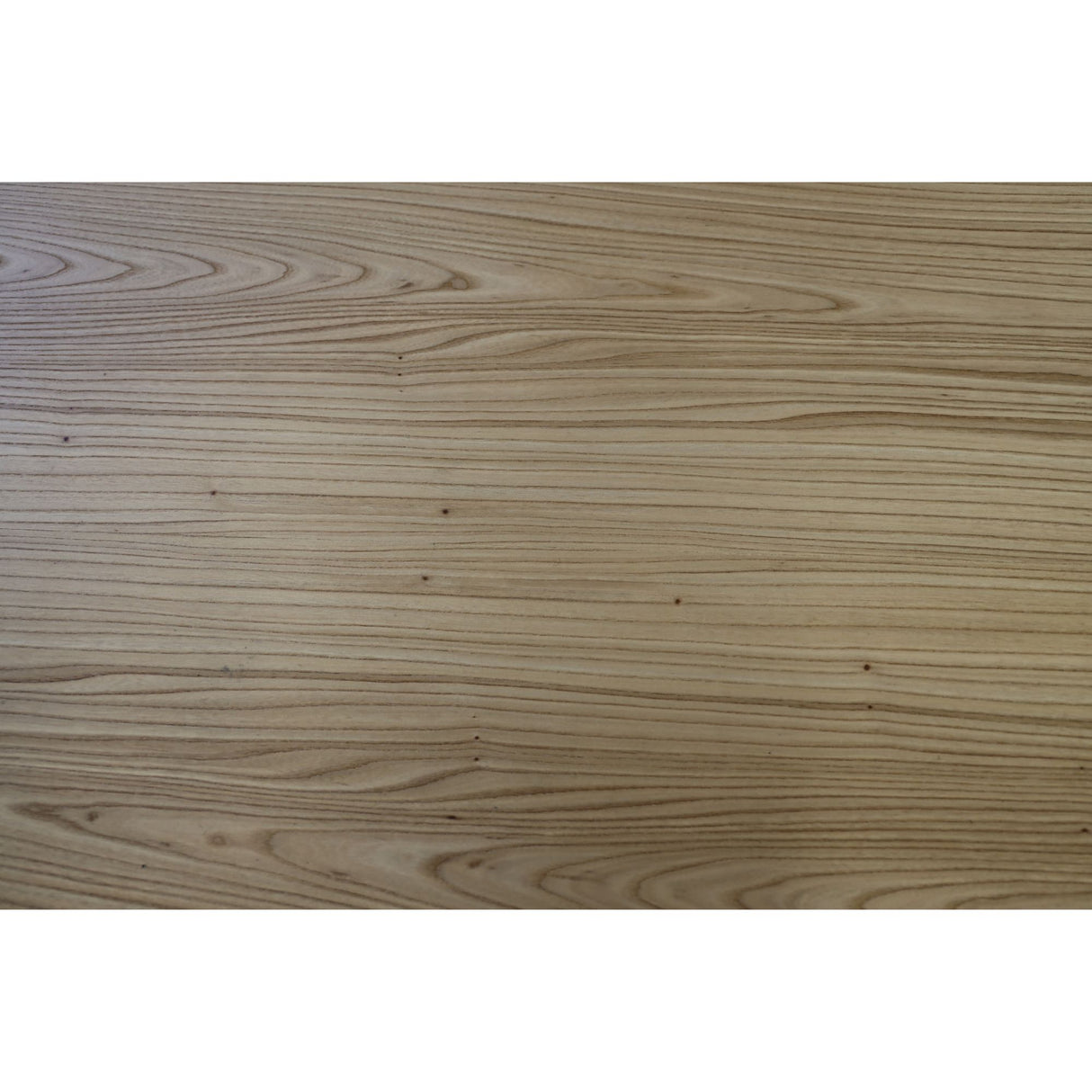 Petunia Dining Table 180cm Elm Timber Wood Black Metal Leg - Natural