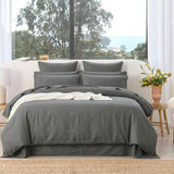 Audreamy 1000TC Tailored King Size Quilt/Duvet Cover Set - Charcoal
