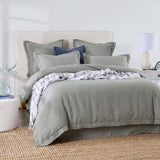 Audreamy 1000TC Tailored Single Size Grey Duvet Quilt Cover Set