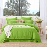 Audreamy 1000TC Tailored Single Size Green Duvet Quilt Cover Set