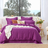 Audreamy 1000TC Tailored King Size Purple Duvet Quilt Cover Set