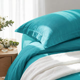 Audreamy 1000TC Tailored King Size Teal Duvet Quilt Cover Set