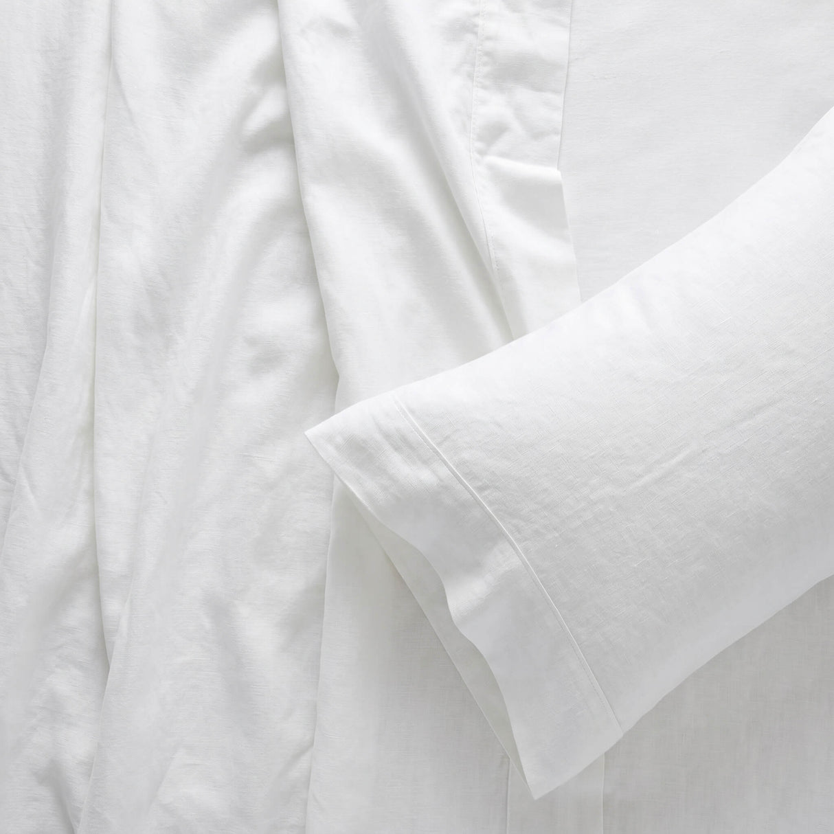 Audreamy 1000TC Tailored Single Size White Duvet Quilt Cover Set