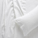 Audreamy 1000TC Tailored Single Size White Duvet Quilt Cover Set