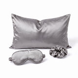 Pink Luxury Faux Silk Sleep Gift Set - 4-Piece Eye Mask, Pillowcase & Scrunchies for Relaxation & Comfort (Copy)