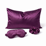 Pink Luxury Faux Silk Sleep Gift Set - 4-Piece Eye Mask, Pillowcase & Scrunchies for Relaxation & Comfort (Copy)