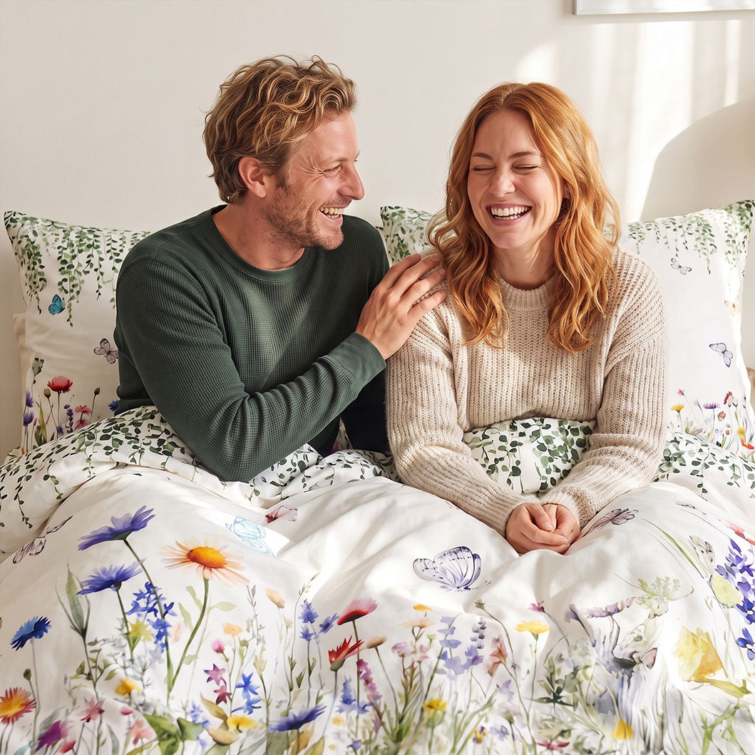 Audreamy Butterfly Printed Microfibre Quilt Cover Set
