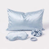 Pink Luxury Faux Silk Sleep Gift Set - 4-Piece Eye Mask, Pillowcase & Scrunchies for Relaxation & Comfort (Copy)