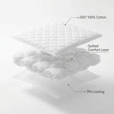 Audreamy Cloudia Waterproof Mattress Protector 100% Cotton