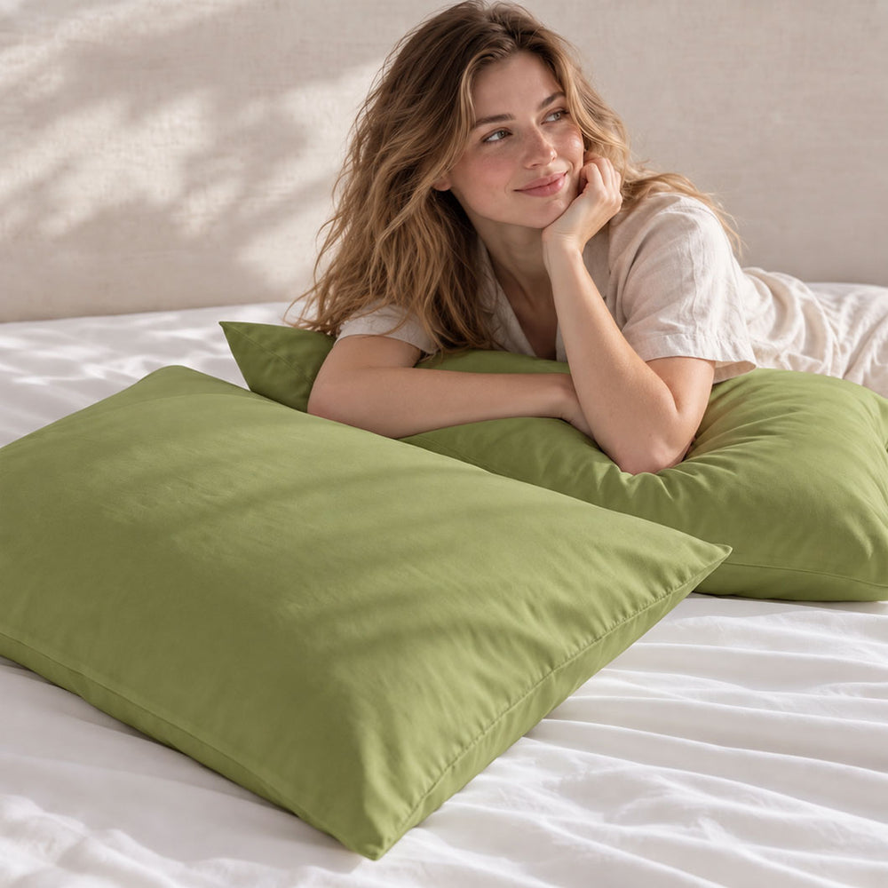 Audreamy 100% Cotton Pillowcases 2 Pack