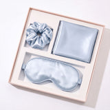Pink Luxury Faux Silk Sleep Gift Set - 4-Piece Eye Mask, Pillowcase & Scrunchies for Relaxation & Comfort (Copy)
