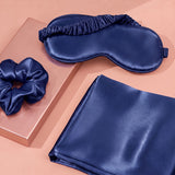 Pink Luxury Faux Silk Sleep Gift Set - 4-Piece Eye Mask, Pillowcase & Scrunchies for Relaxation & Comfort (Copy)