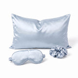 Pink Luxury Faux Silk Sleep Gift Set - 4-Piece Eye Mask, Pillowcase & Scrunchies for Relaxation & Comfort (Copy)