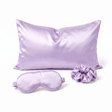 Pink Luxury Faux Silk Sleep Gift Set - 4-Piece Eye Mask, Pillowcase & Scrunchies for Relaxation & Comfort (Copy)