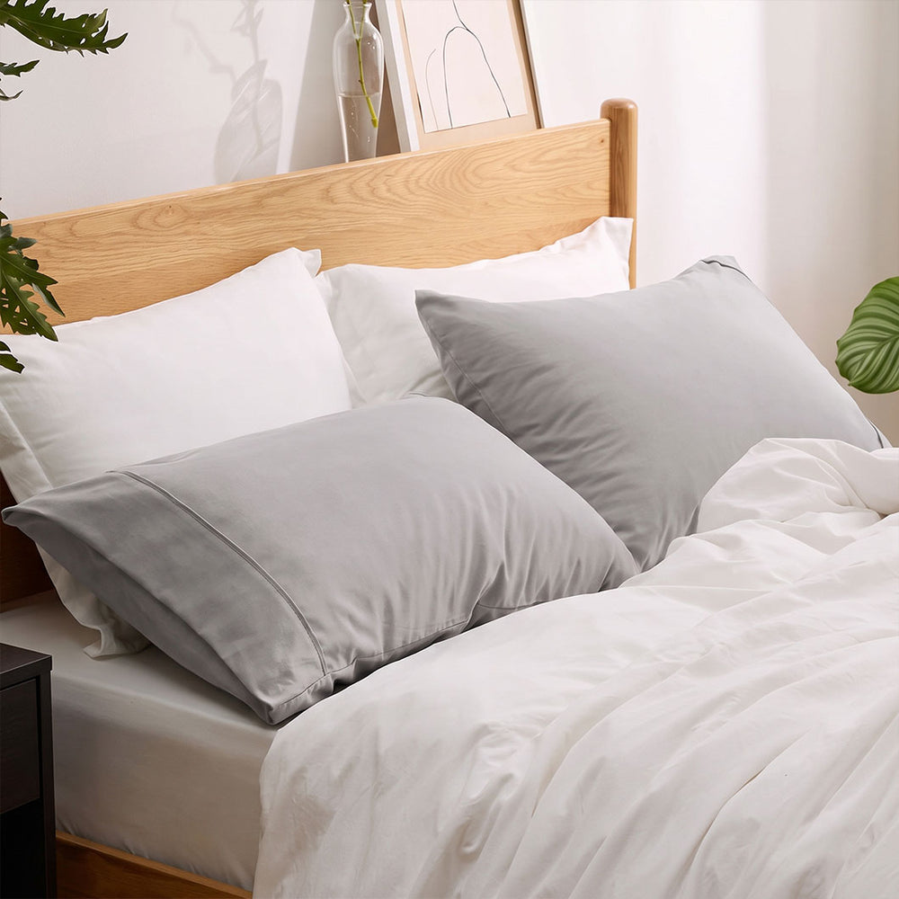 Audreamy Bamboo Cotton Twin Pack Pillowcases