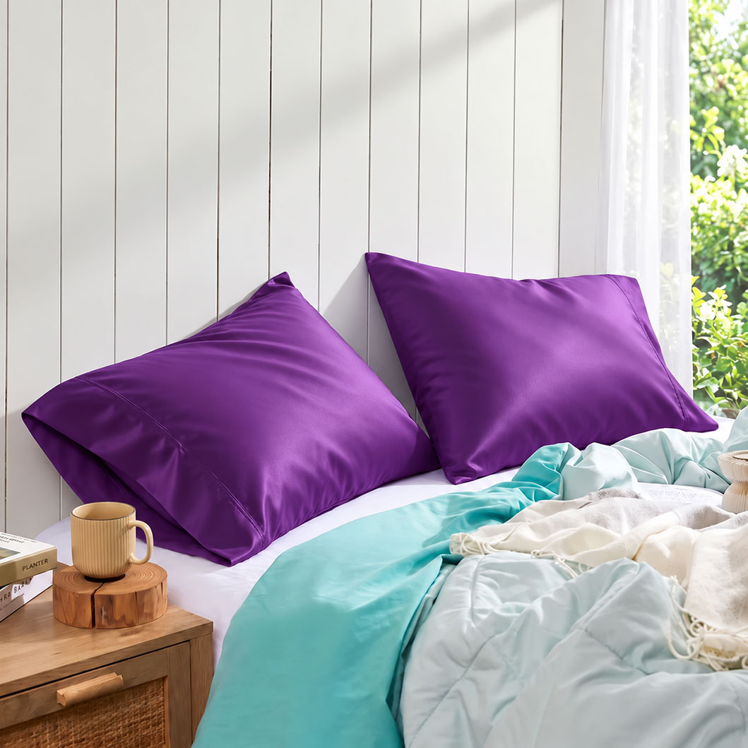 Audreamy 1000TC Microfiber Pillowcase Pair