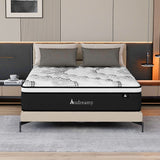 Audreamy Aurora Mattress – 34cm Ergonomic 4D Plush Euro Top Bamboo Fiber Fabric 7-Zone Pocket Spring Medium Firm  All Sizes