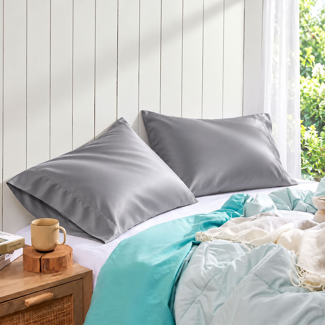 Audreamy 1000TC Microfiber Pillowcase Pair